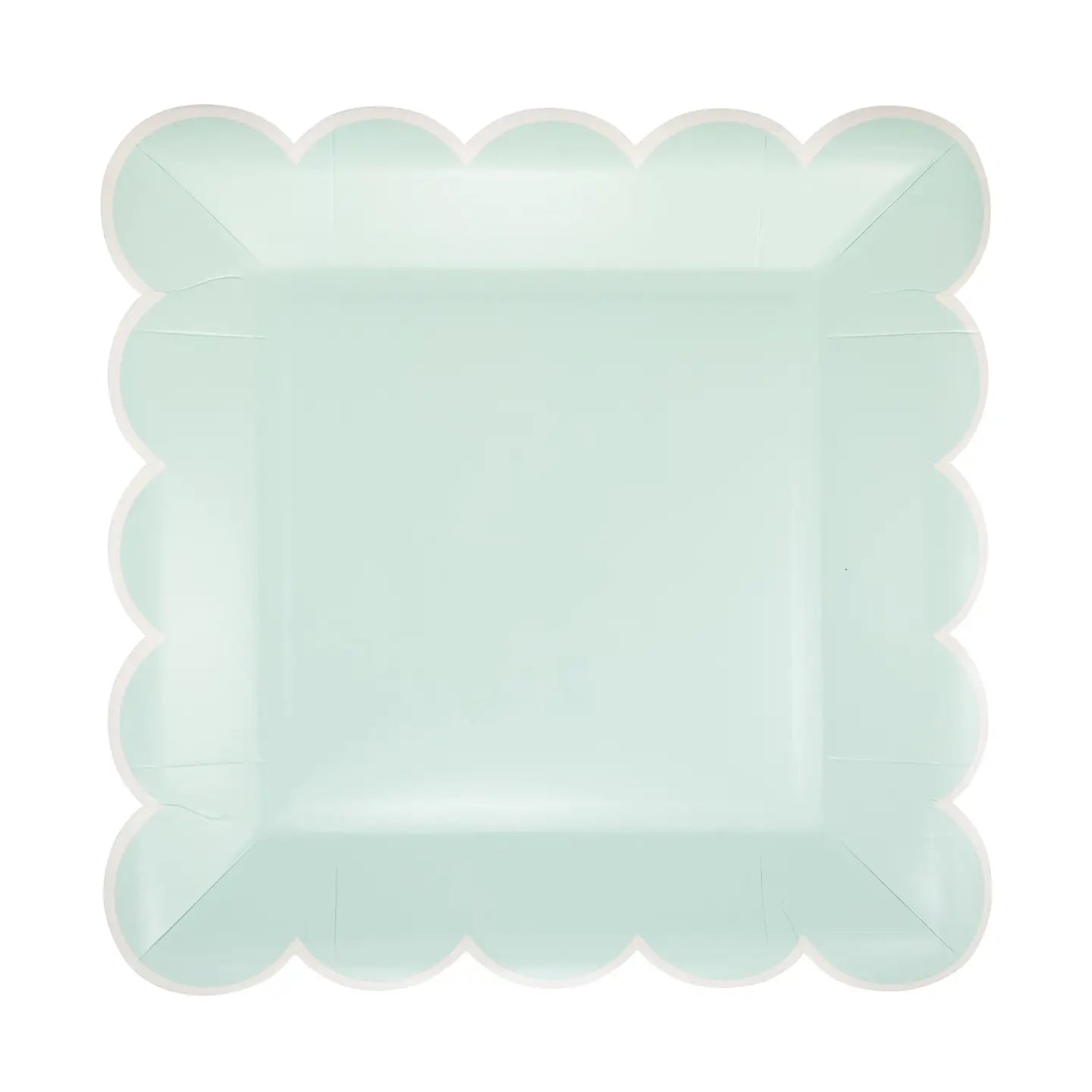 Aqua Scallop Plates