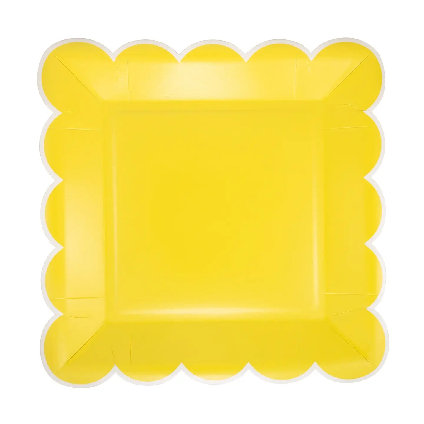 Yellow Scallop Plates