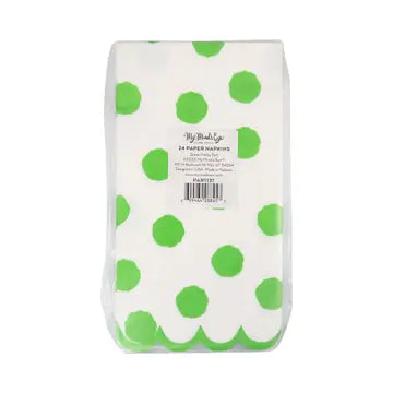Green Polka Dot Napkins