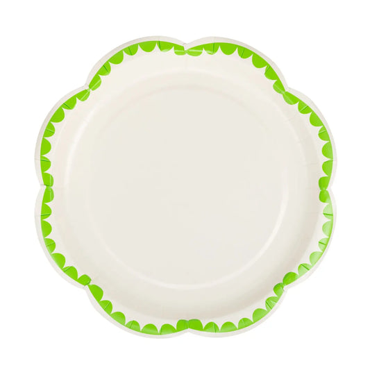 Green Dessert Plates