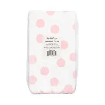 Pink Polka Dot Napkins