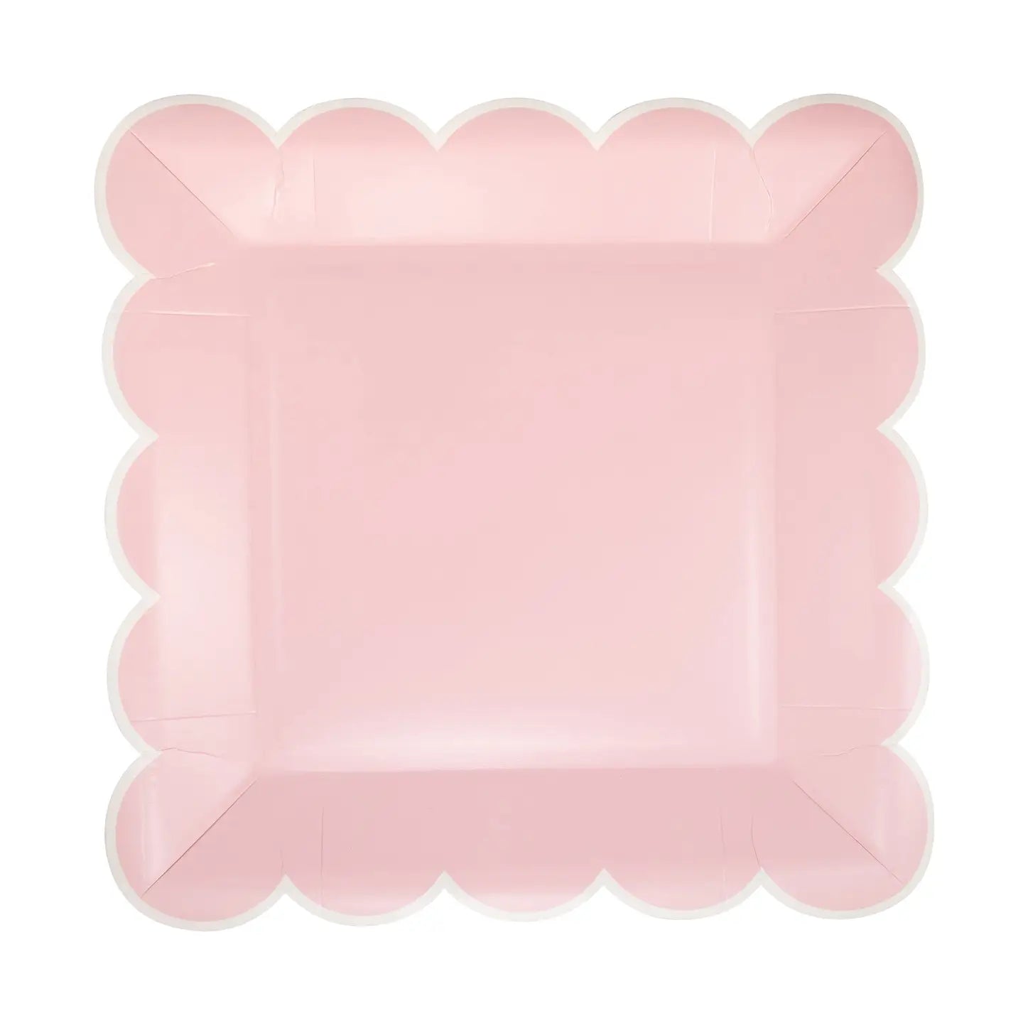 Pink Scallop Plates