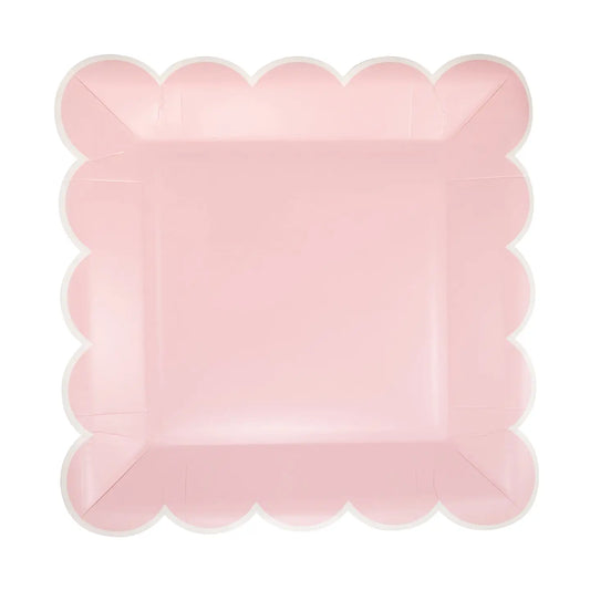 Pink Scallop Plates