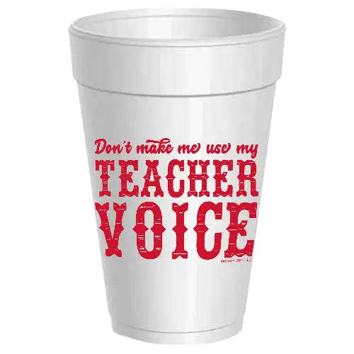 Teacher Voice Cups