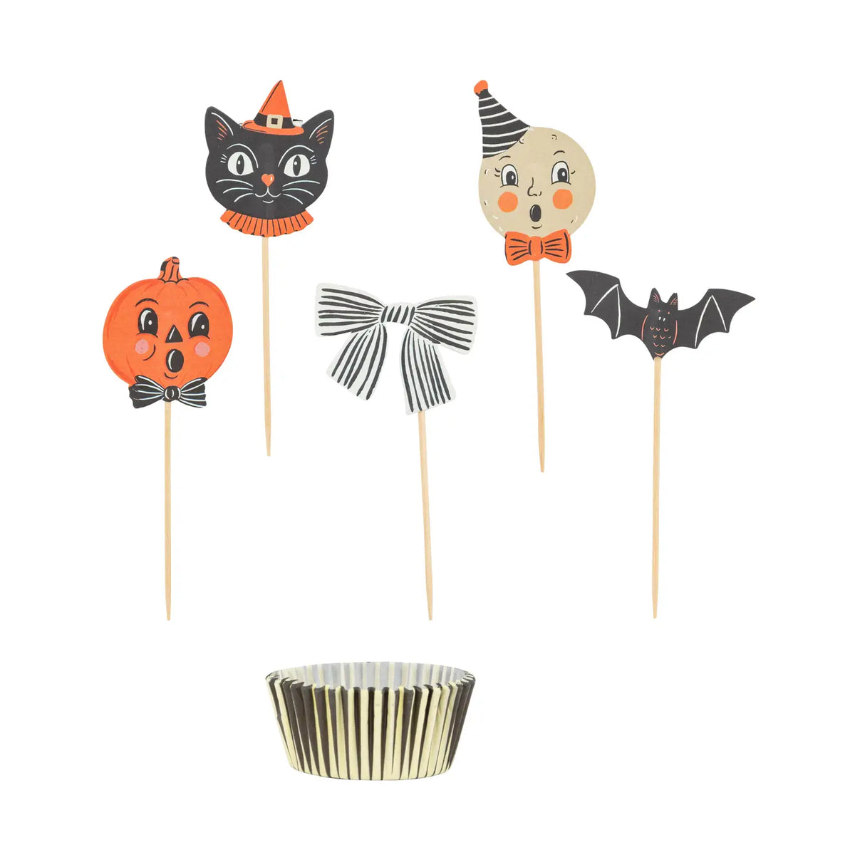 Vintage Halloween Characters Cupcake Kit