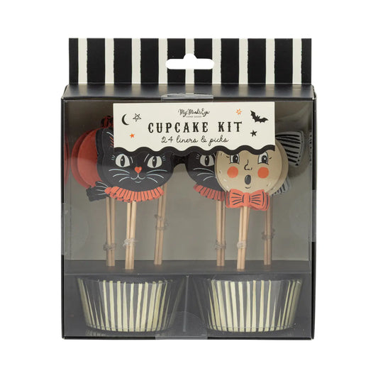 Vintage Halloween Characters Cupcake Kit