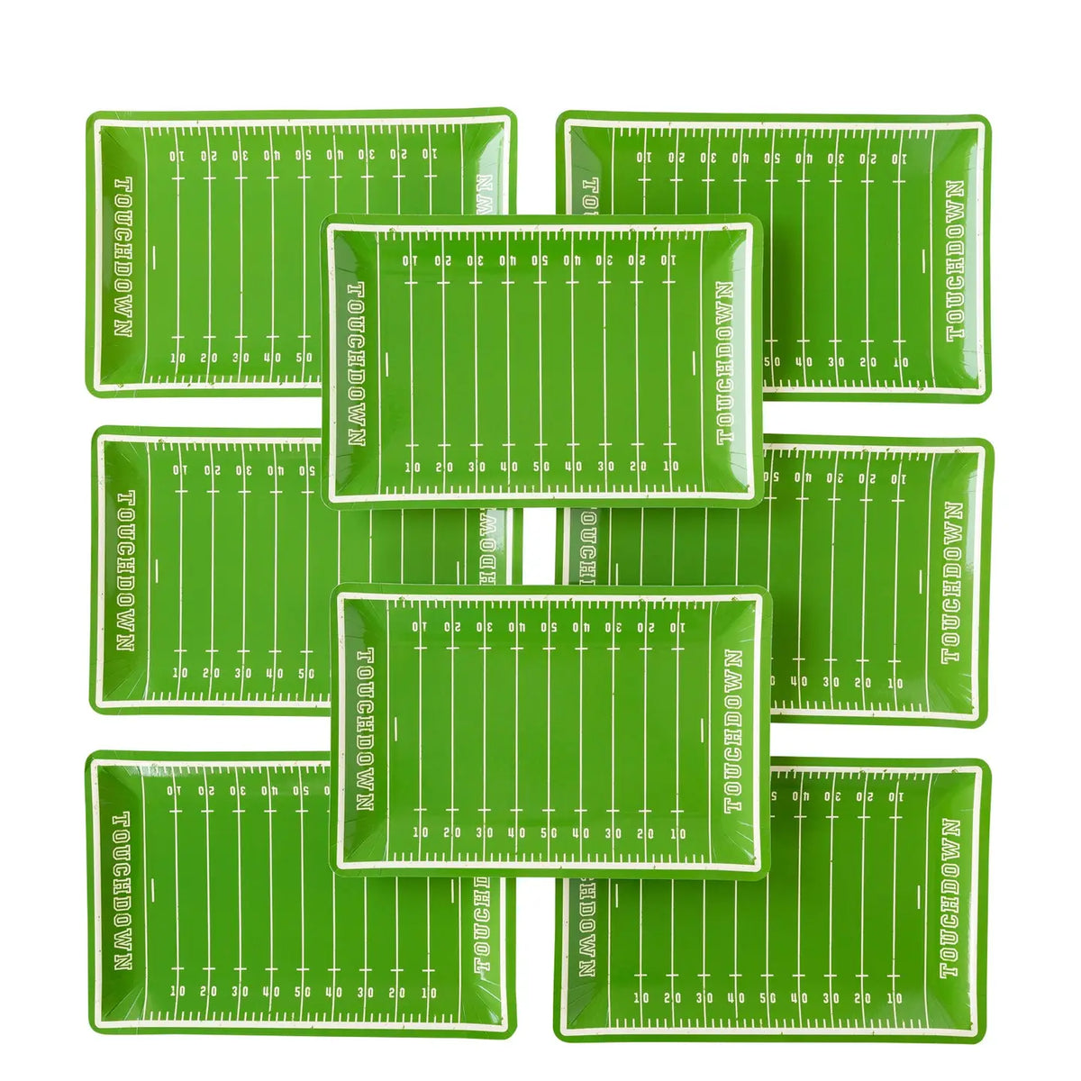 Football Field Shaped Plates