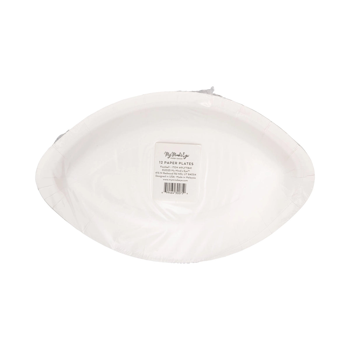 Football Shaped Plates